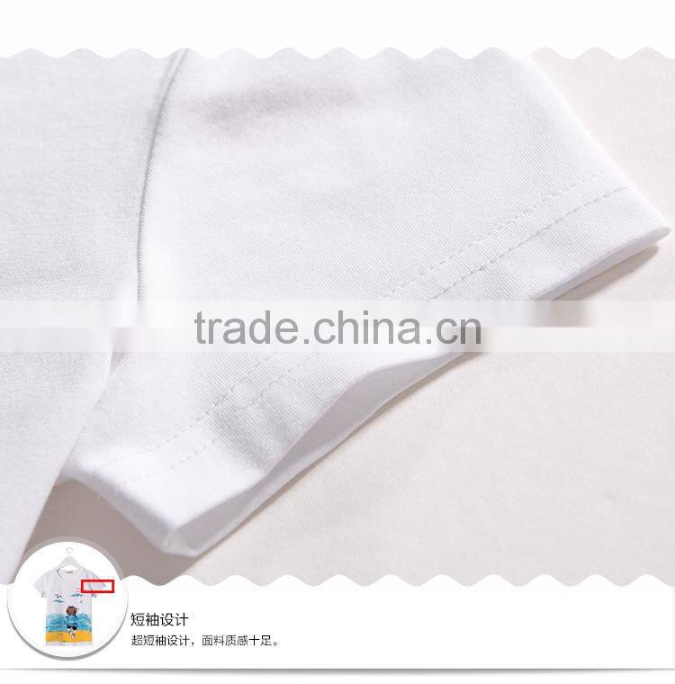 Family Beach Style Clothing Set Couple T-shirt Design China lovely family matching clothing plain t shirt