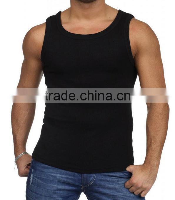 Trade Assurance Premium Spandex/Cotton Blank Mens Stringer Gym Tank Top
