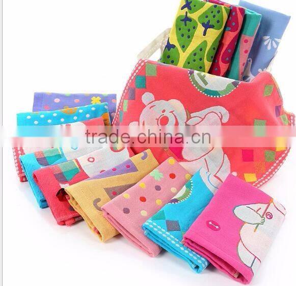 wholesale jacquard rabbit 100% cotton kids face towel