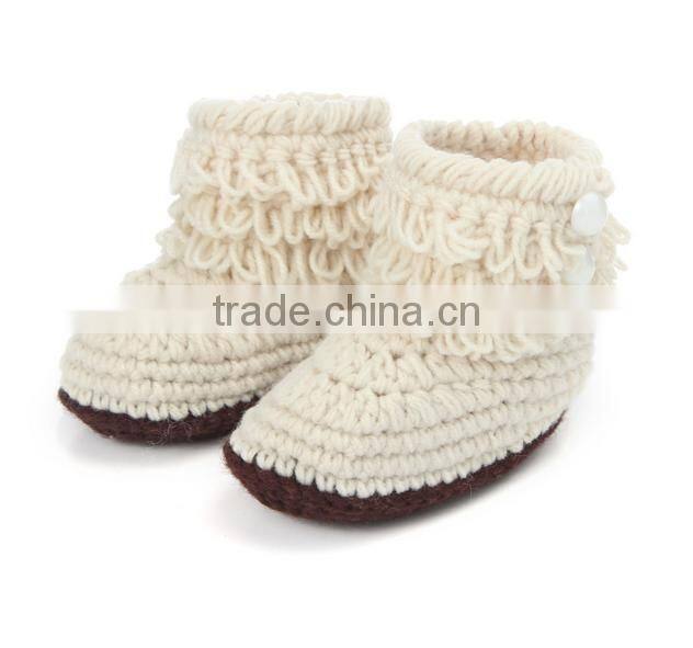 new hand knitting shoes baby prewalker shoes children knitted footwear