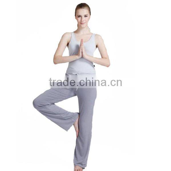wholesale sport clothes,3-piece yoga wear,tank top,t-shirt and pant