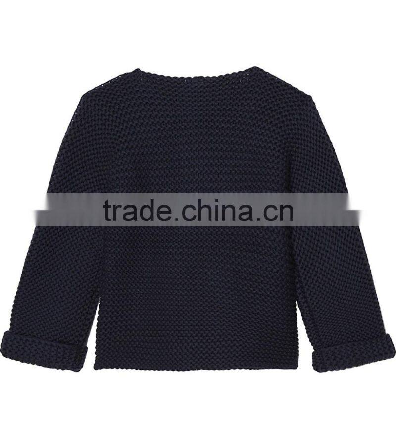 Hot sale 2017 custom new style kids sweater pink children Knitted cotton cardigan cashmere sweater for baby