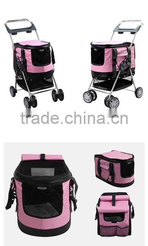 Redhill 4 Wheels Foldable Pet Dog Trolley strollers