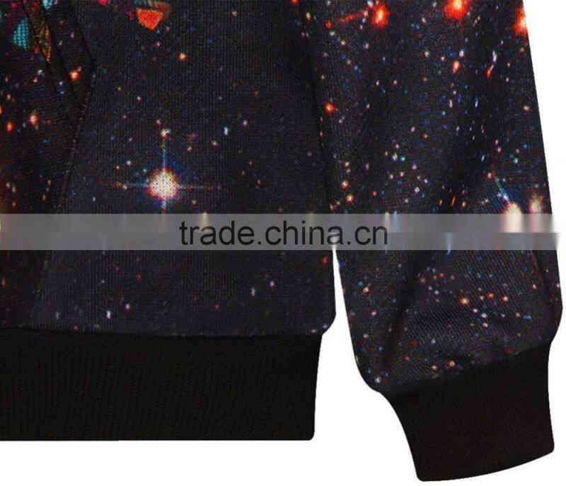 Mens fashion design full digital printing large size hoodies