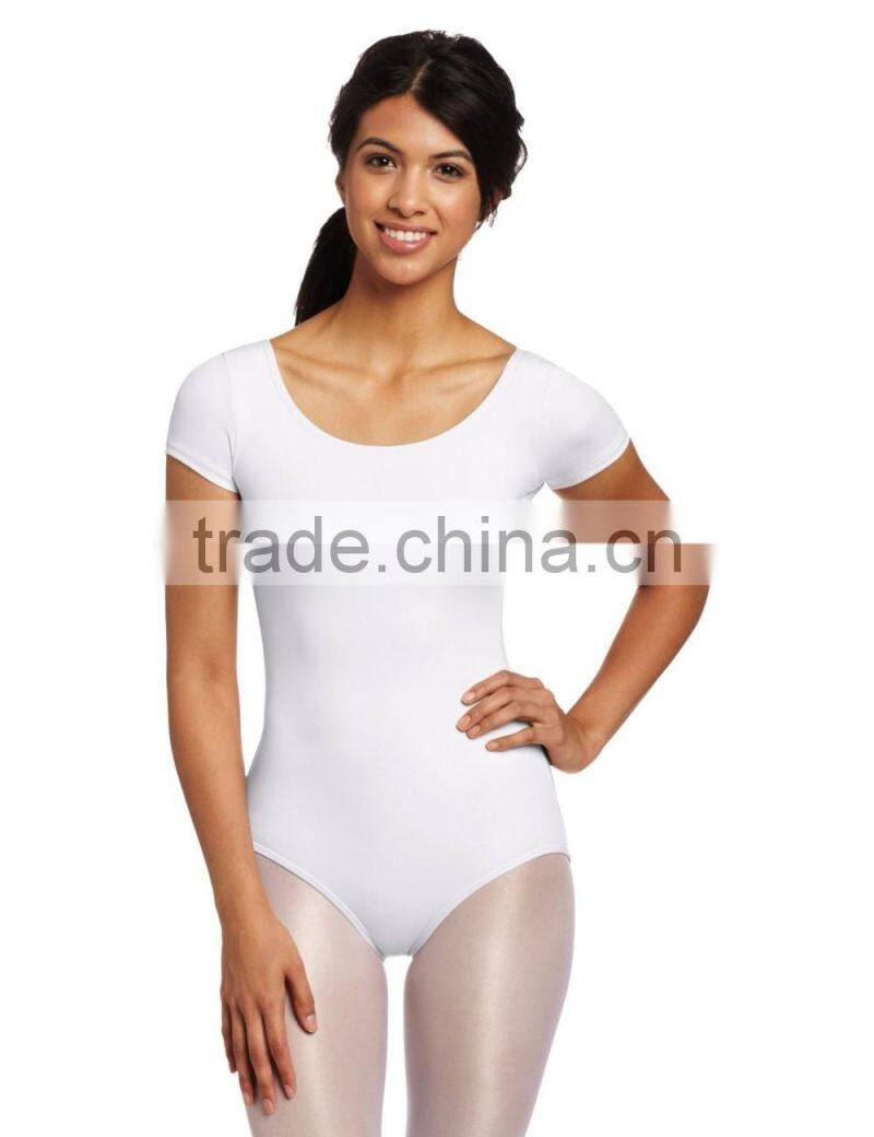 Women's Team Basic Short Sleeve Leotard/Bodysuit