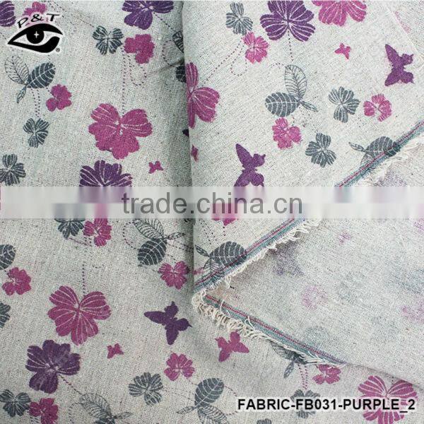 1.50m Fresh Style Flower Design Canvas Fabric Linen/Cotton Fabric Zakka Patchwork Fabric