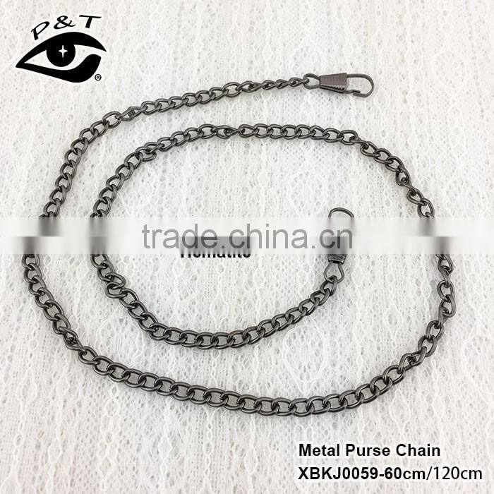 wholesale custom price long purse wallet bag link metal silver chain for handbag