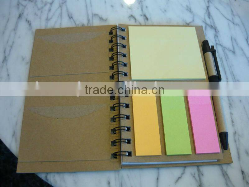 A4 spiral recycle notebook /notepad/recycled notebook/hardbound notebook/diary notebook/big gift notebook