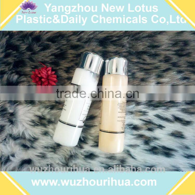 high grade hotel shampoo body lotion bottle hot silver printing