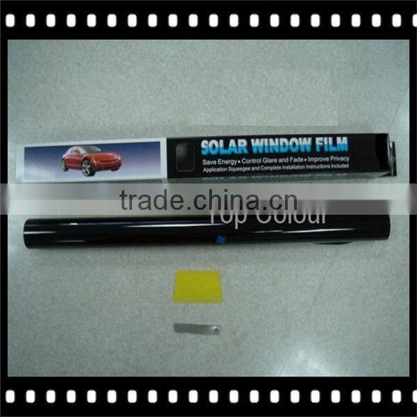 Free sample super black 5% VLT 2mil 0.5m*3m 1ply window tint film for car glass