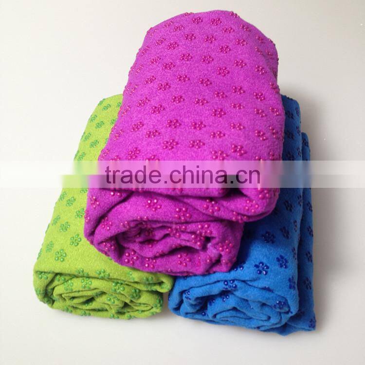 Microfiber yoga towel non slip private label yoga towel