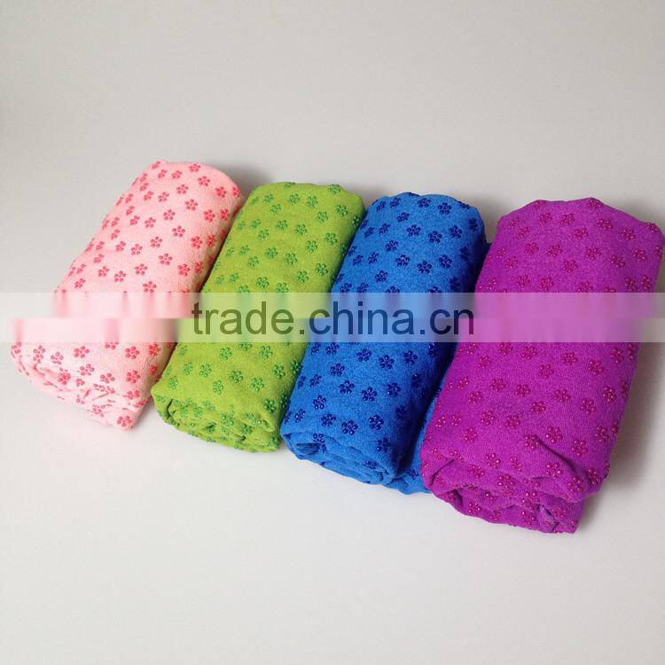 Microfiber yoga towel non slip private label yoga towel