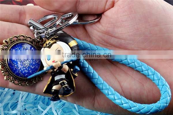(Top Sell)Hot game League of Legends key chain,LOL figure keychain,PVC figure keychain