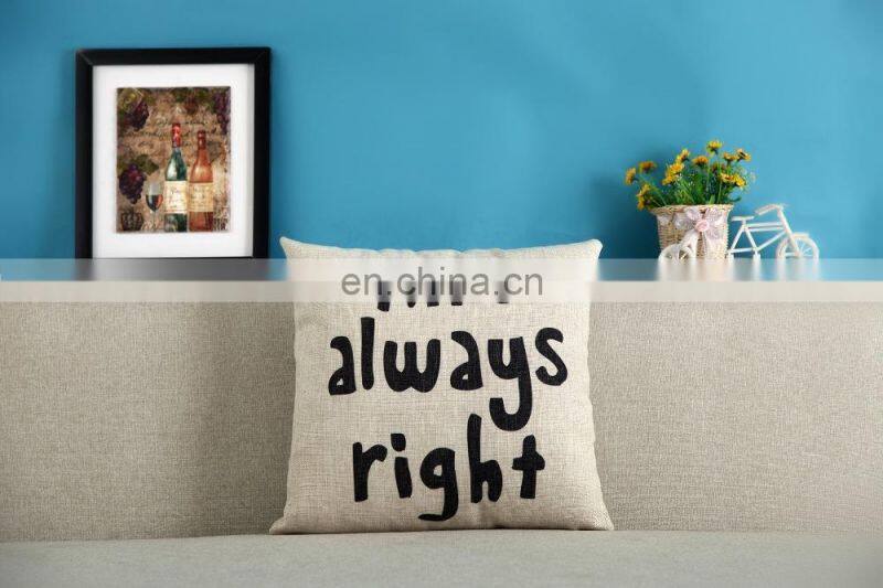 Mrs&Mr Right Cushion Sofa Throw Pillow