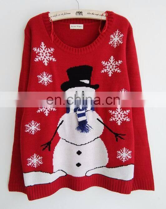 2016 Hot selling Knitting pattern Unisex Ugly Christmas jumpers sweaters
