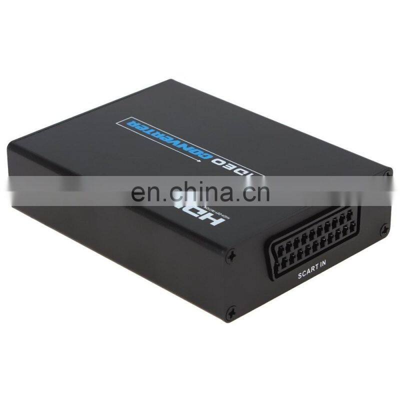 Full HD 1080P SCART to HD Converter With Scaler Adapter Box