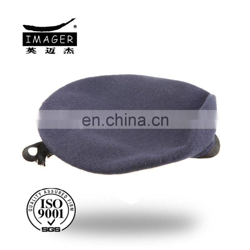100% Wool Purple Plain Beret Cap