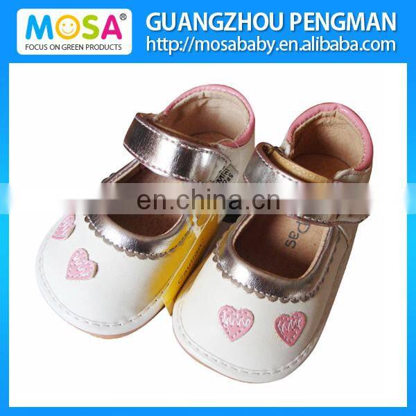 Cute Toddler Girl Leather Squeaky Outdoor Shoes Wholesale