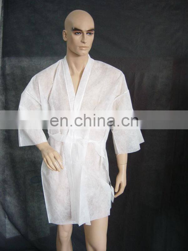 Nonwoven SMS PP surgical gown/kimono for SPA center