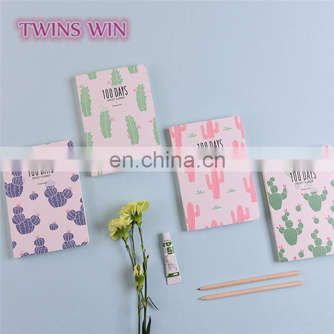 Australia New Design Simple Custom fancy stationery wholesale funny cactus design kraft paper covers notebook