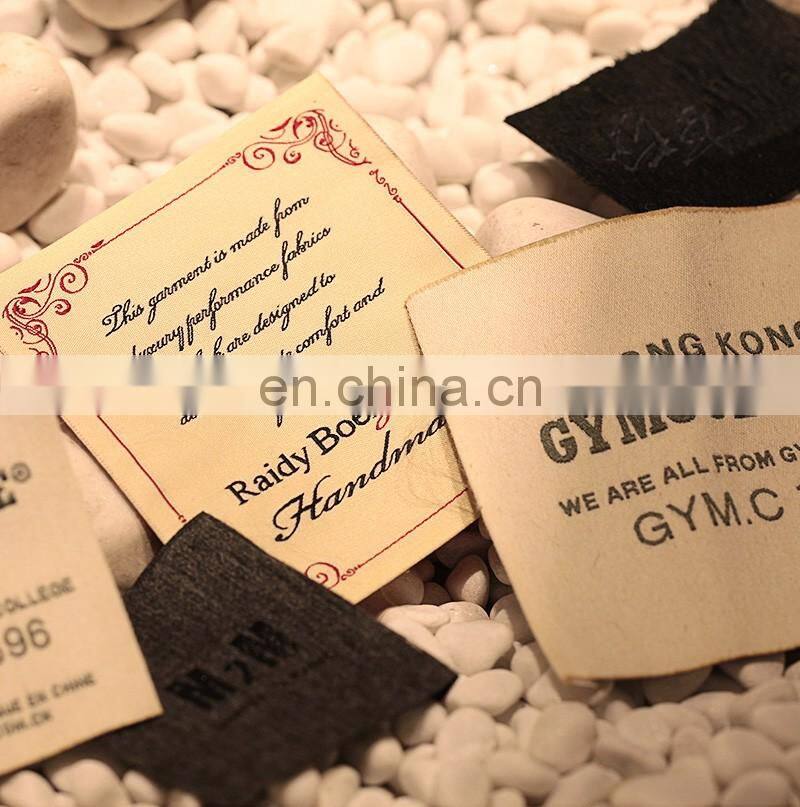 Custom private brand name logo Style Cheap Clothing Textile Labels