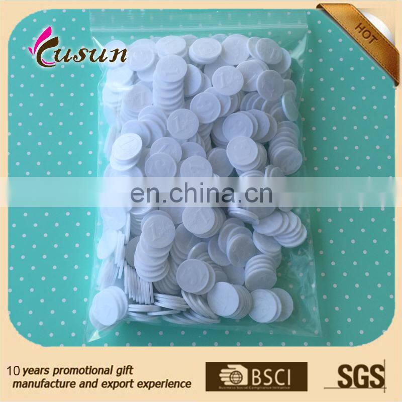 SGS printing the logo shopping trolley Plastic PS fruit coins