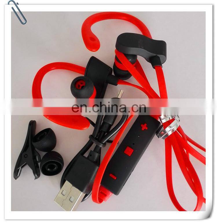 BT 4.1 sports earphone phone calling long music time wireless ear phone with portable box