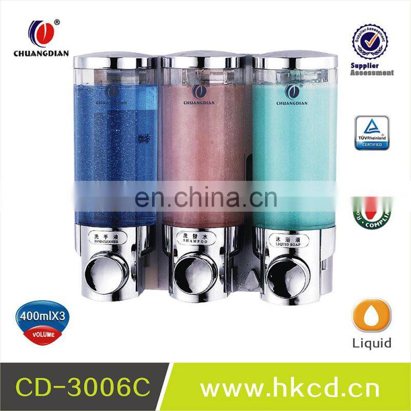 bathroom decorative triple liquid soap dispenser CD-3006A