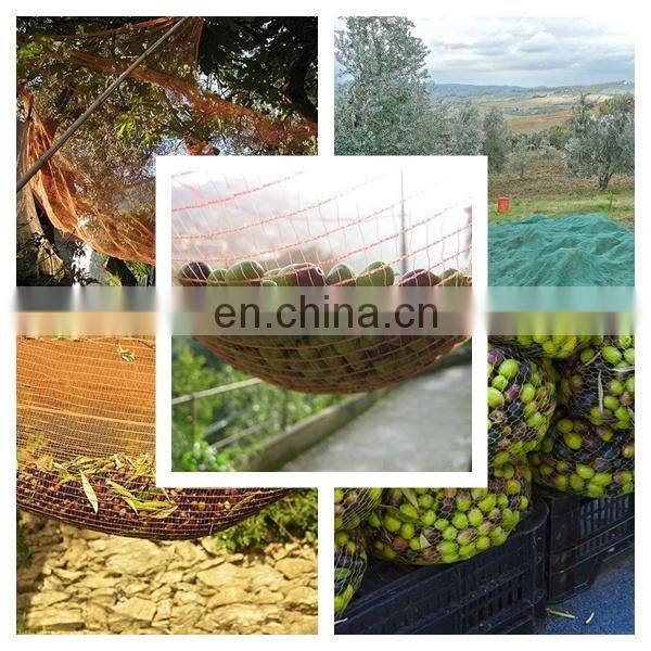 Olive tree nets made from HDPE monofilament in orange color