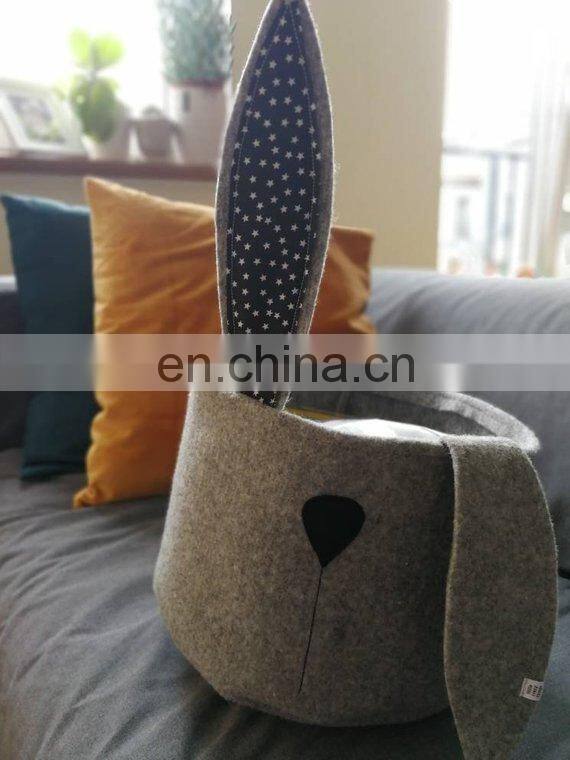 Felts rabbitr bathroom toys clothes laundry basket living room toys clothes basket