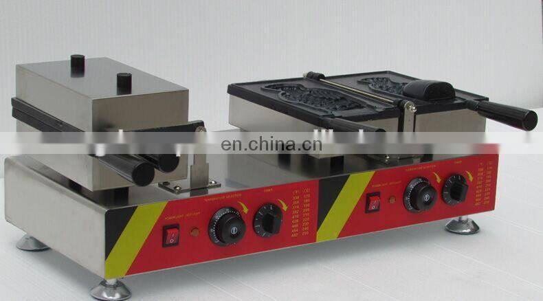 Korean ice cream open fish waffle machine for sale