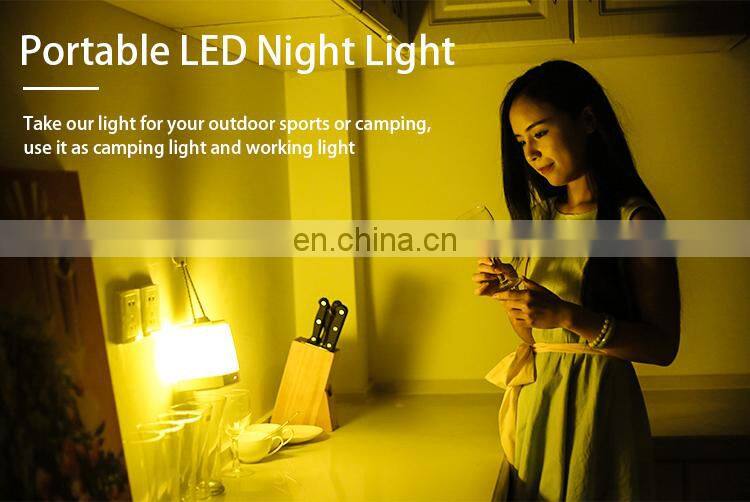 Portable USB charging office home bedroom decorative night light led rechargeable camping lantern desk lamp for outdoor