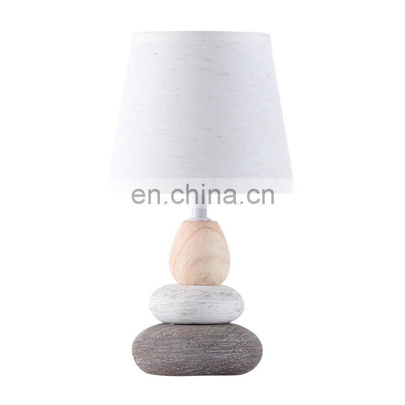 New design of stone ceramic table lamp for Bedroom and indoor room