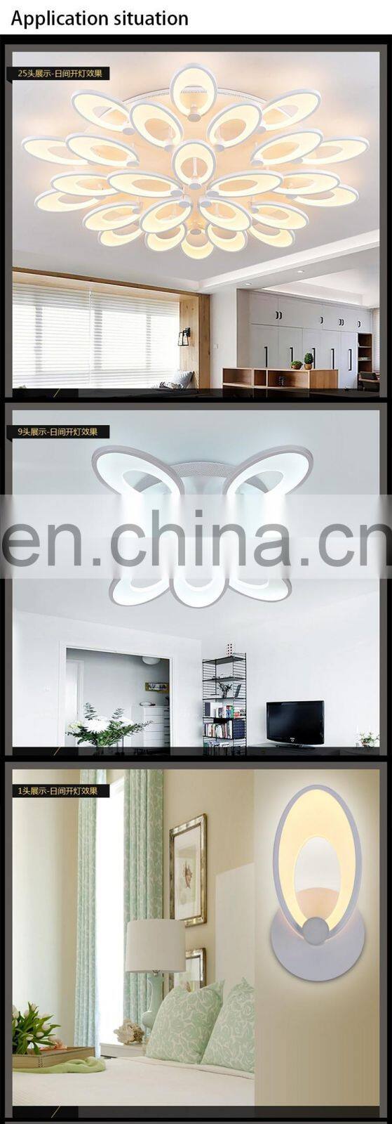 Hot sale creative dimmable color change modern chandeliers pendant light LED ceiling lamp