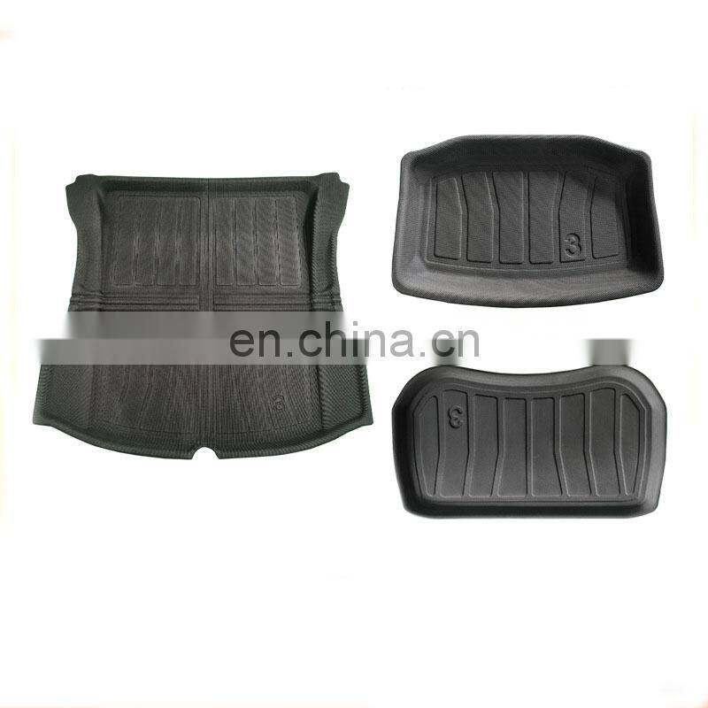 Interior Car Accessories Car rear Trunk Mat For model 3