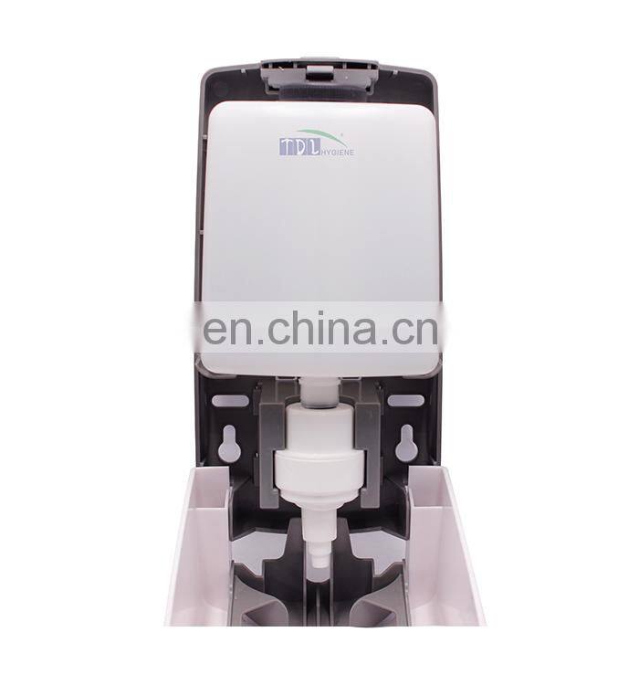 Refillable bottle liquid soap dispenser wall mounted