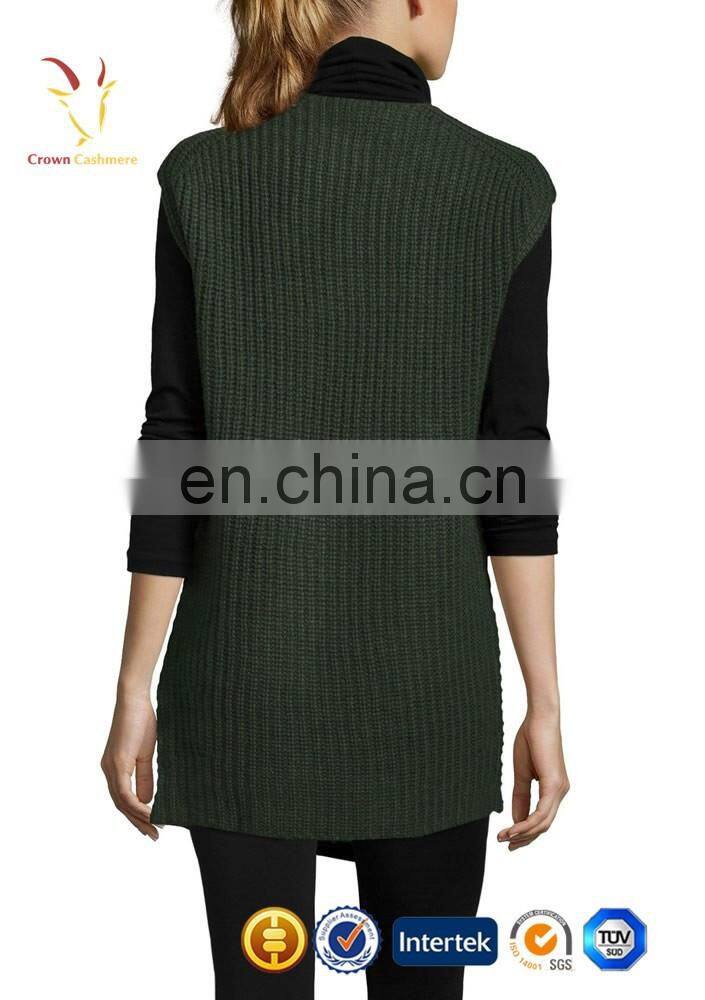 Womens Wool Sleeveless Sweater Vest,Women Sleeveless Cardigan