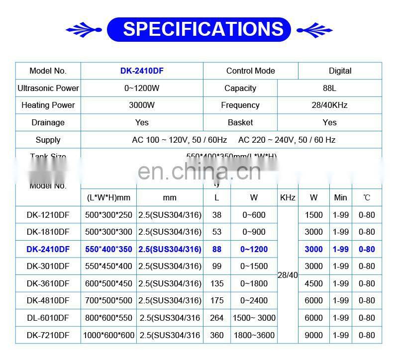 88L Industrial Ultrasonic Cleaner with Filter System, Ultrasonic  diesel particulate Injector Carburetor Filter Cleaner