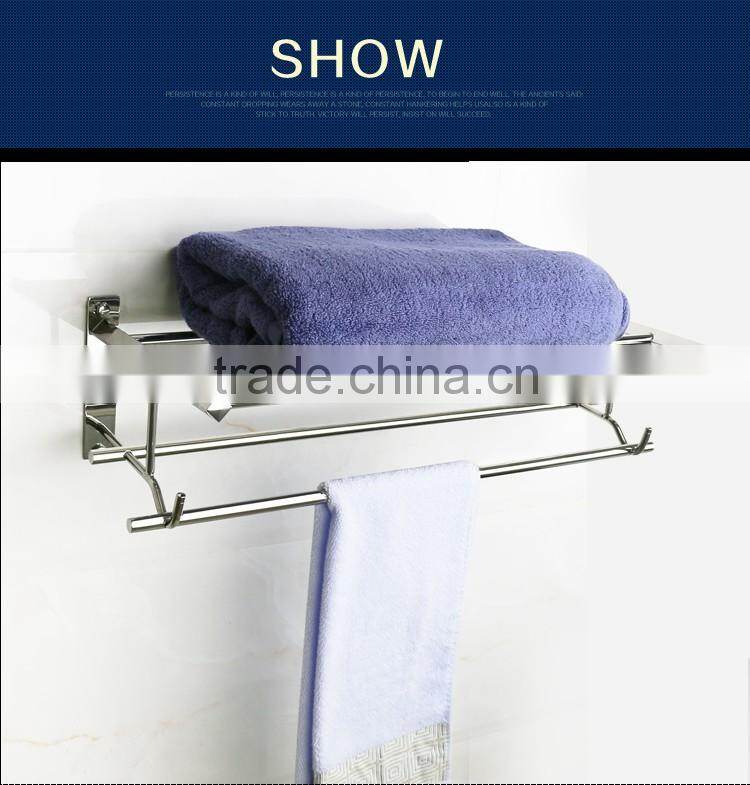 WESDA Houseware good quality stainless steel and glass bathroom shelf