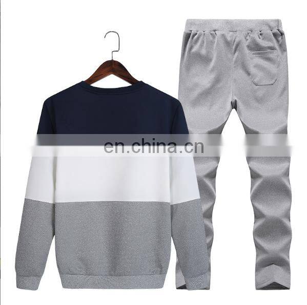 Wholesale custom autumn new sportswear suit fashion casual men's sweater trend long-sleeved trousers two-piece trend