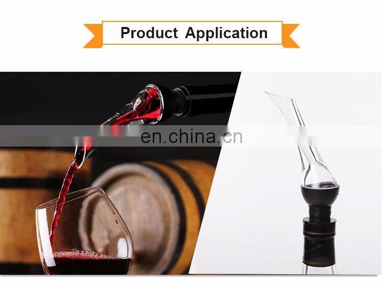 Sustainable Acrylic and Silicone Red Wine Aerator wine Pourer
