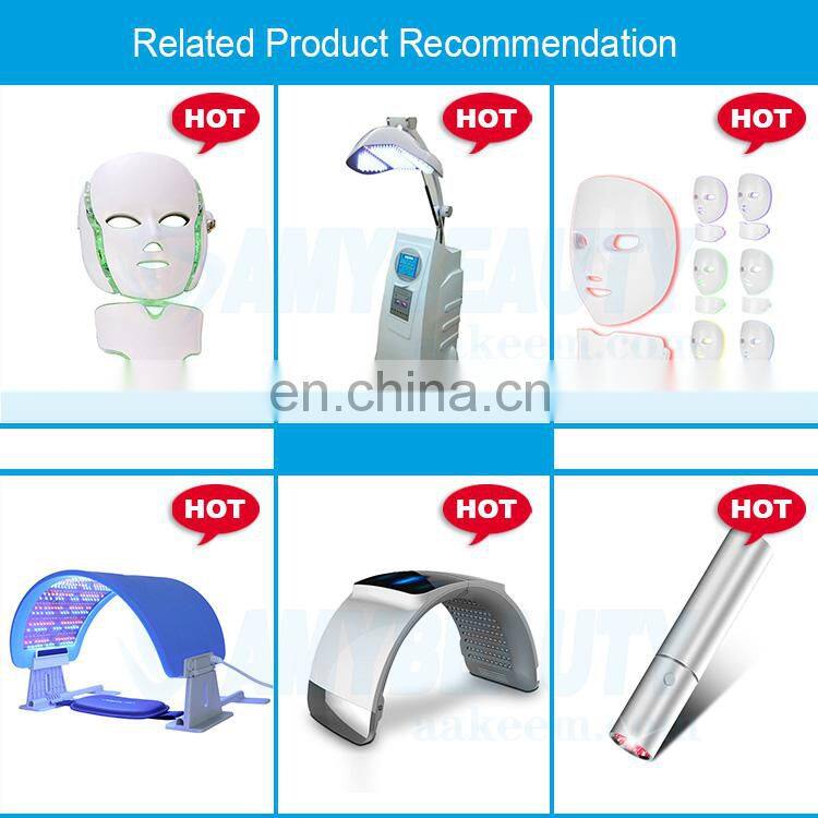Head-mounted 3 color pdt photon led light therapy facial mask for face care scar acne treatment
