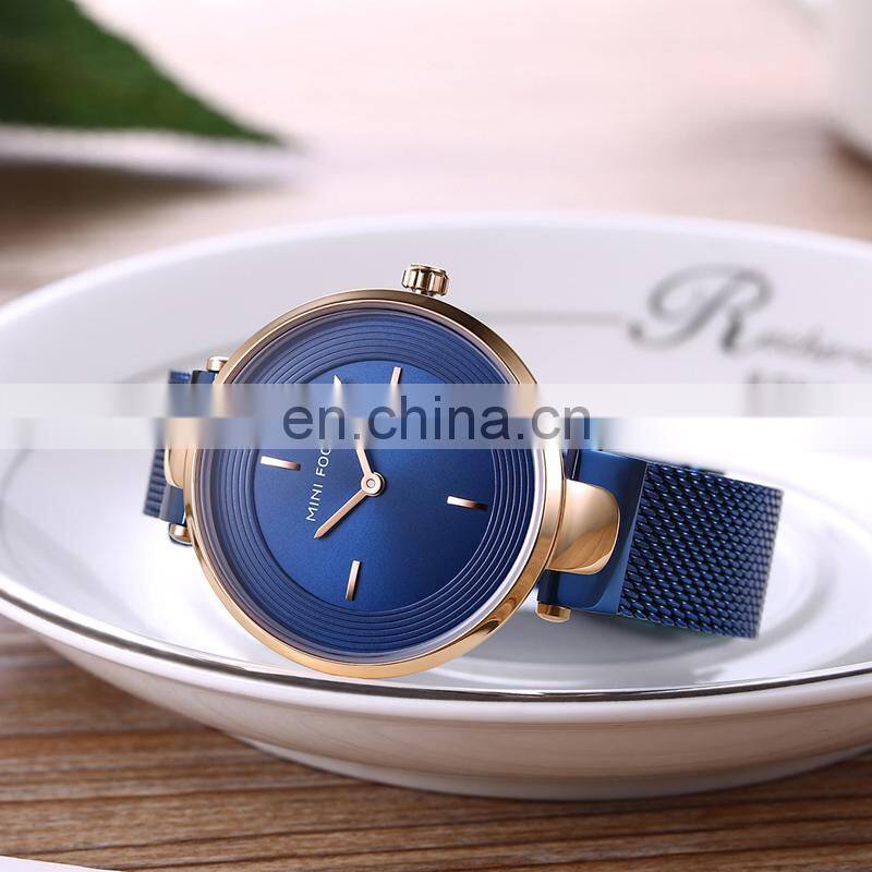 MINI FOCUS MF0195L Lady's Fashion&Casual Japan Quartz Watch Simple Style Stainless Steel Band Business Watch