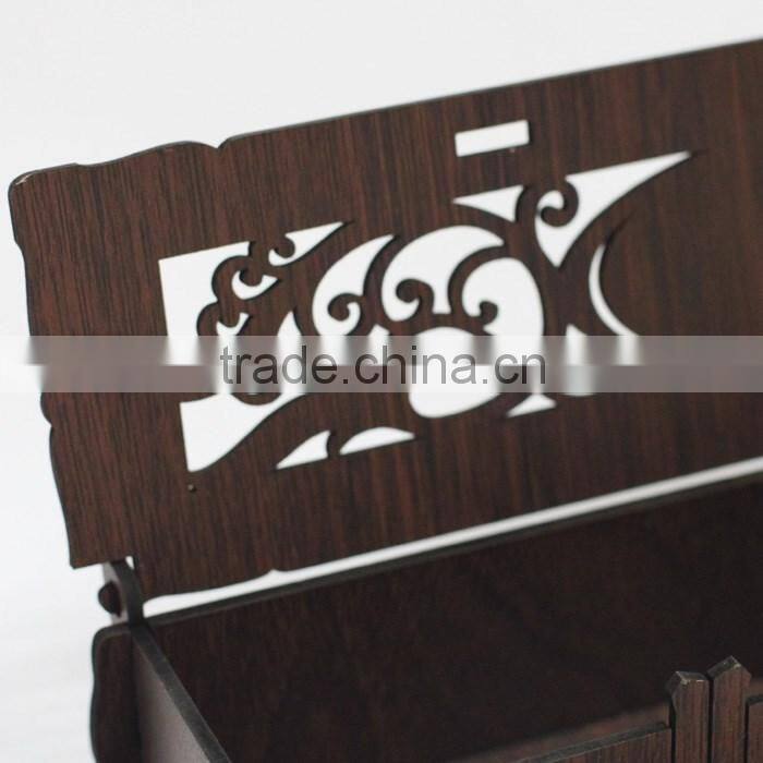 2016 Creative Fancy Design Wooden Wedding Decoration Box Invitation Card