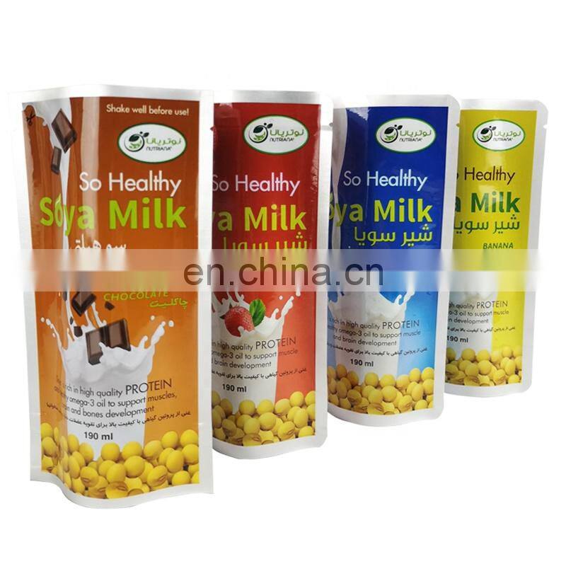 soy milk packaging/ spout bag for soybean milk/ sour milk packing bags