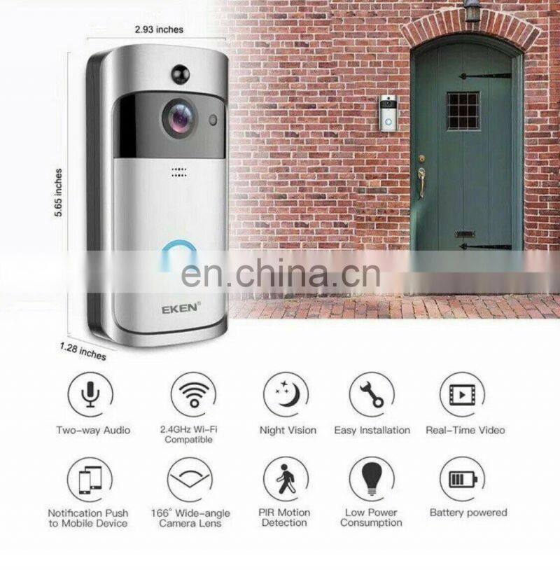 Original EKEN V5 Video Doorbell HD Wireless Wifi Camera Video Intercom Doorbell