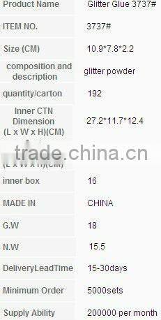 3D Glitter Glue Fashion Paint non toxic for kids and children