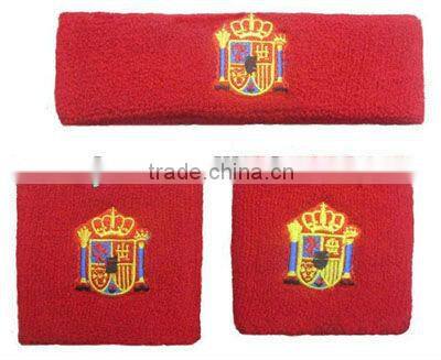 custom knitted promotional jacquard sport wristbands