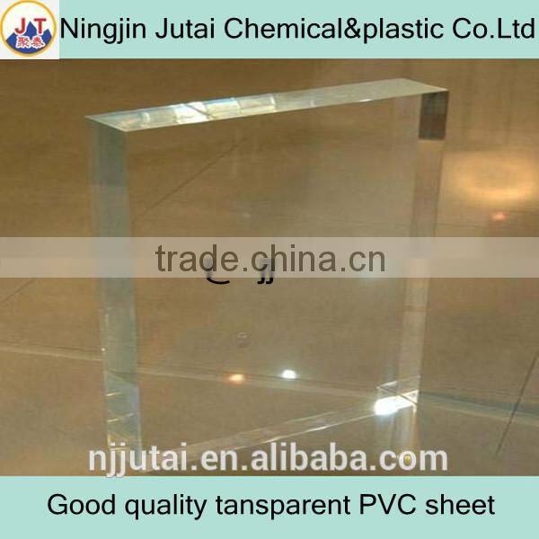 Transparent non-toxic flat rigid PVC sheet