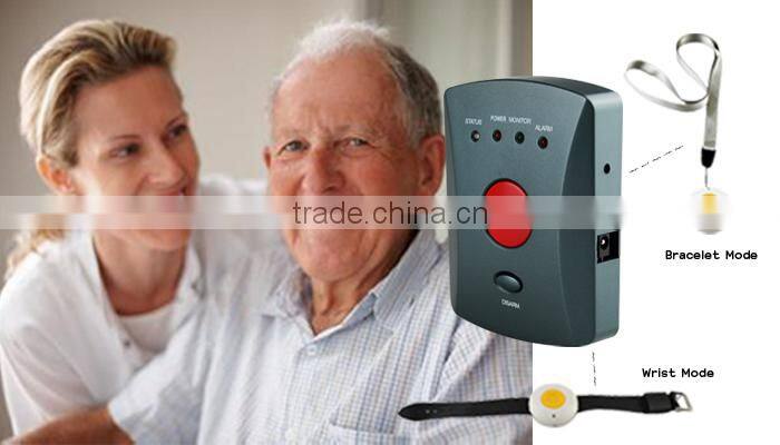 Emergency panic alarm with elderly panic button